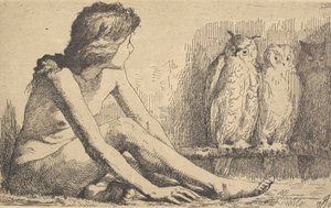 A menina das corujas de Frans Schwartz