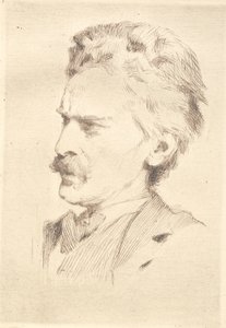 Retrato do xilografo F. Hendriksen de Frans Schwartz