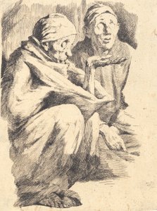 Dois mendigos cegos de Frans Schwartz