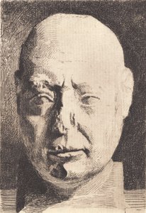 Cabeça egípcia, depois de um molde de gesso de Frans Schwartz