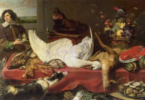 Natureza morta com um cisne de Frans Snyders