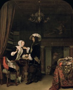 Cavalier na loja, 1660