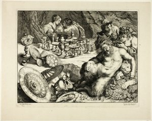 Baco e Sileno Bêbado — O Sonho de Sileno de Frans van den Wyngaerde