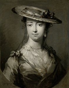 Chefe de uma Jovem Mulher
Cabeça de uma jovem mulher de Frans van der Mijn (signed by artist)