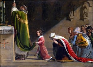 Santa Ludmila e São Venceslau durante a Missa de Frantisek Tkadlik