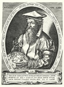 Gerardus Mercator, cartógrafo, geógrafo e cosmógrafo flamengo (gravura)