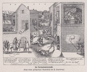 O massacre do dia de São Bartolomeu, Paris, França