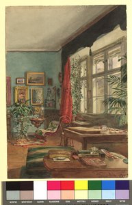 Ateliê do pintor Franz Alt, na Skodagasse, n.º 11