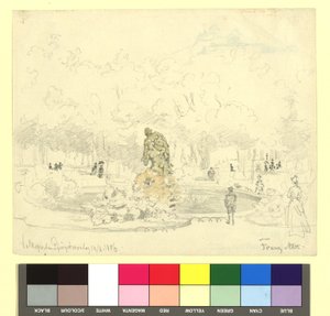 Volksgarten mit Tilgnerbrunnen (Faun und Nymphe) de Franz Alt
