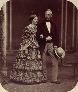Mathias e Elise Hoeusermann, 1850-60s. de Franz Antoine
