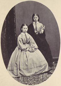 [Retrato de duas garotas], 1850-60s. de Franz Antoine