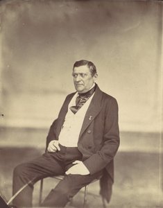 [Homem sentado em colete branco e casaco escuro], 1850s-60s. de Franz Antoine