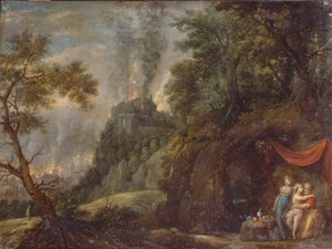 Ló e suas filhas, década de 1720 de Franz Anton Hartmann
