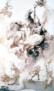 Glória da coroação de São Estanislau, c1744-1796 de Franz Anton Maulbertsch