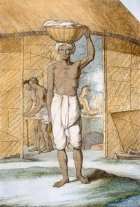 Panificadora, de "The Hindus, ou a descrição de suas maneiras, trajes e cerimônias", c.1808-12 (gravura colorida)