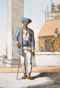 Marinheiro, de &39;The Hindus, ou a descrição de suas maneiras, trajes e cerimônias&39;, c.1808-12 (gravura colorida) de Franz Balthazar Solvyns