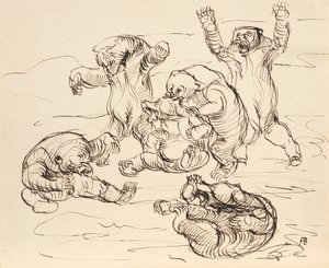 Ursos de raspagem de Franz Barwig d. Ä.