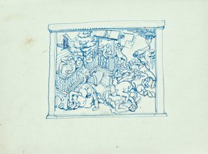 Camponeses que arranham de Franz Barwig d. Ä.