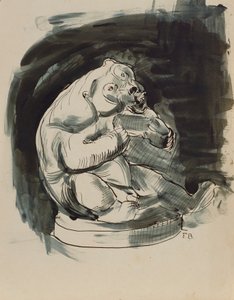 Urso malaio sentado de Franz Barwig d. Ä.