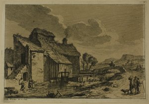 O moinho junto à ribeira de Franz Edmund Weirotter