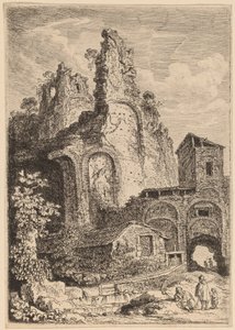 O antigo palácio em Tivoli de Franz Edmund Weirotter