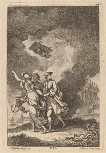 Na Vinda a Roma: pl. 7 de Franz Edmund Weirotter after Étienne de Lavallée Poussin