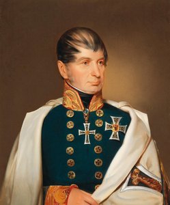 Arquiduque Maximiliano José da Áustria-Este 1782-1863, como Grão-Mestre da Ordem Teutônica.