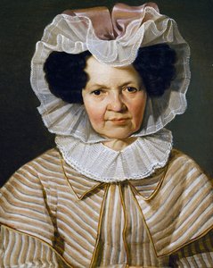Retrato de Therese Burger Bischof, pintura de Franz Eybl (1806-1880)