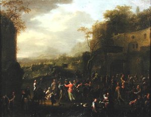 A Dança de Casamento (óleo sobre painel)