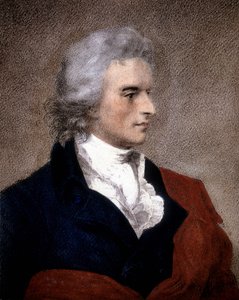 Retrato de Friedrich von Schiller (1759 - 1805) de uma pintura de F. G. von Kugelgen.