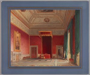 Desenho, Sala del Thorvaldsen, Roma, 1845 de Franz Heinrich