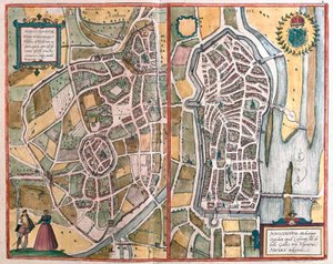 Autun and Nevers, França (gravura de Franz Hogenberg