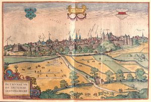Bethune em Pas de Calais, França (gravura de Franz Hogenberg