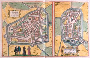 Franeker, Holanda (gravura de Franz Hogenberg