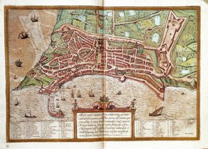 Mapa de Ancona (gravura de Franz Hogenberg