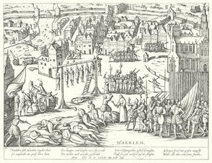 Execuções em massa realizadas pelos espanhóis em Haarlem, Holanda, 1573