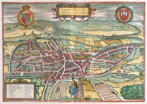 Norwich - Grã-Bretanha (gravura de Franz Hogenberg