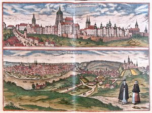 Praga, capital do Reino da Boémia, República Checa (gravura