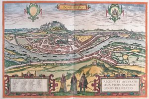 Salzburgo, Áustria (gravura de Franz Hogenberg