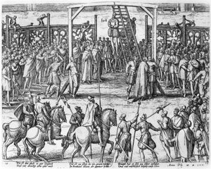 Cenas de pendurar na Flandres, 1570 de Franz Hogenberg