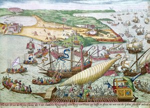 O cerco de Túnis ou La Goulette por Charles V em 1535