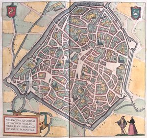 Valenciennes, França (gravura de Franz Hogenberg