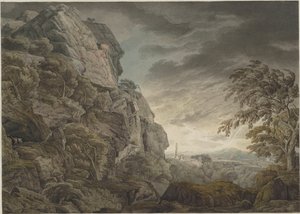 Paisagem heróica na tempestade, c. 1790.