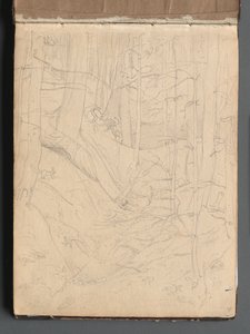 Álbum com Vistas de Roma e Arredores, Estudos Paisagísticos, página 01a: Paisagem Romana. de Franz Johann Heinrich Nadorp