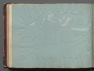 Álbum com vistas de Roma e arredores, Estudos de paisagem, página 36b: Estudo de nuvens. de Franz Johann Heinrich Nadorp