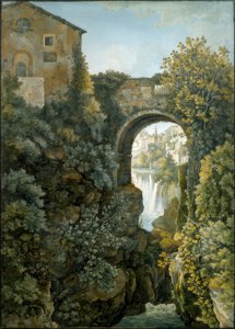 Tivoli, elementos aquáticos, ou o curso do Aniene no Tivoli de Franz Kaisermann