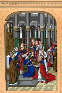 Coroação de Carlos V, rei da França, século XIV, 1870.