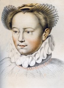 Marguerite de Valois 1553-1615, rainha consorte de Henrique IV da França, século XVI 1849.