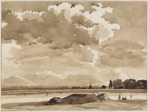 Paisagem perto de Kochel de Franz Kobell