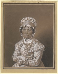 Uma senhora com touca de renda de Franz Krüger